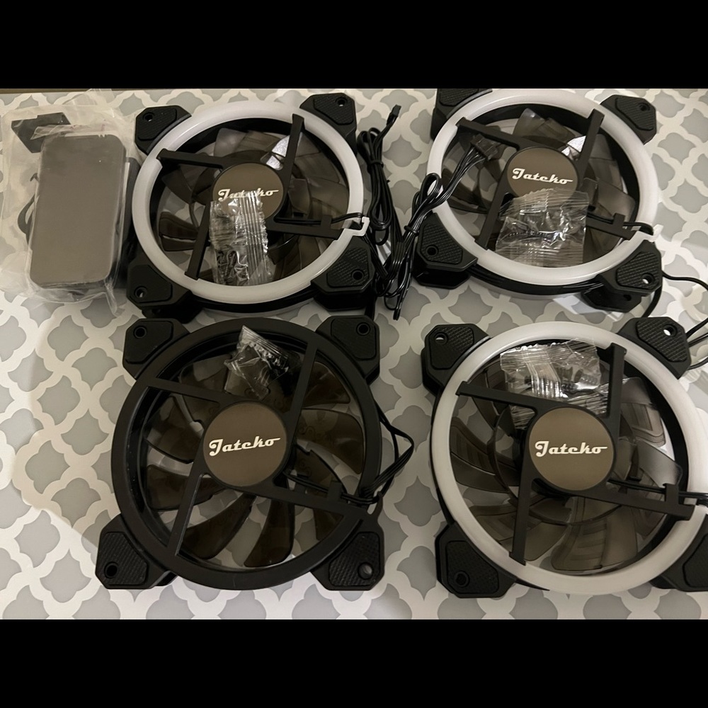 RGB case fans 120mm dual light with remote